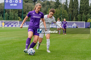 2024-11-24 - #44 Emma Faerge (Fiorentina Femminile) vs #20 Angelica Soffia (Milan Women) - ACF FIORENTINA VS AC MILAN - ITALIAN SERIE A WOMEN - SOCCER