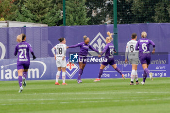 2024-11-24 - #9 Madelen Janogy (Fiorentina Femminile) exultation scoring the first goal - ACF FIORENTINA VS AC MILAN - ITALIAN SERIE A WOMEN - SOCCER