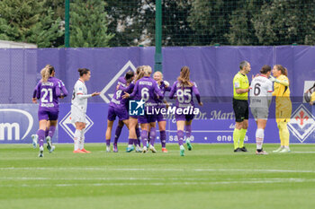 2024-11-24 - #9 Madelen Janogy (Fiorentina Femminile) exultation with teammates scoring the first goal - ACF FIORENTINA VS AC MILAN - ITALIAN SERIE A WOMEN - SOCCER