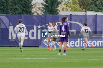 2024-11-24 - #19 Evelyn Ijeh (Milan Women) exultation with teammates - ACF FIORENTINA VS AC MILAN - ITALIAN SERIE A WOMEN - SOCCER