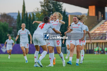 2024-08-30 - #15 Sofie Bredgaard (Fiorentina Femminile) exultation scores her first goal - ACF FIORENTINA VS NAPOLI FEMMINILE - ITALIAN SERIE A WOMEN - SOCCER