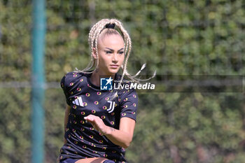 2024-09-21 - Juventus’ Alisha Lehmann  during the Italian Football Championship League A Women 2024/2025 match between SS Lazio Femminile vs Juventus Femminile at the on 21 September 2024. - LAZIO WOMEN VS JUVENTUS FC - ITALIAN SERIE A WOMEN - SOCCER