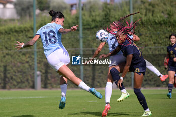 2024-09-21 - Lazio’s Women Martina Piemonte and Juventus’ Linosey Thomas during the Italian Football Championship League A Women 2024/2025 match between SS Lazio Femminile vs Juventus Femminile at the on 21 September 2024. - LAZIO WOMEN VS JUVENTUS FC - ITALIAN SERIE A WOMEN - SOCCER