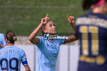 2024-09-21 - Lazio’s Women Eleonora Goldoni celebrates after scoring the goal 1-1 during the Italian Football Championship League A Women 2024/2025 match between SS Lazio Femminile vs Juventus Femminile at the on 21 September 2024. - LAZIO WOMEN VS JUVENTUS FC - ITALIAN SERIE A WOMEN - SOCCER