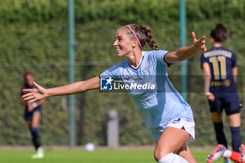 2024-09-21 - Lazio’s Women Eleonora Goldoni celebrates after scoring the goal 1-1 during the Italian Football Championship League A Women 2024/2025 match between SS Lazio Femminile vs Juventus Femminile at the on 21 September 2024. - LAZIO WOMEN VS JUVENTUS FC - ITALIAN SERIE A WOMEN - SOCCER