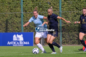 2024-09-21 - Lazio's Women Louise Eriksen and Juventus’ Hanna Bennison  during the Italian Football Championship League A Women 2024/2025 match between SS Lazio Femminile vs Juventus Femminile at the on 21 September 2024. - LAZIO WOMEN VS JUVENTUS FC - ITALIAN SERIE A WOMEN - SOCCER