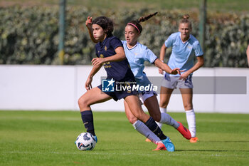 2024-09-21 - Juventus’ Eva Schatzer and Lazio’s Women Eleonora Goldoni  during the Italian Football Championship League A Women 2024/2025 match between SS Lazio Femminile vs Juventus Femminile at the on 21 September 2024. - LAZIO WOMEN VS JUVENTUS FC - ITALIAN SERIE A WOMEN - SOCCER