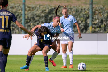 2024-09-21 - Lazio’s Women Eleonora Goldoni and Juventus’ Eva Schatzer  during the Italian Football Championship League A Women 2024/2025 match between SS Lazio Femminile vs Juventus Femminile at the on 21 September 2024. - LAZIO WOMEN VS JUVENTUS FC - ITALIAN SERIE A WOMEN - SOCCER