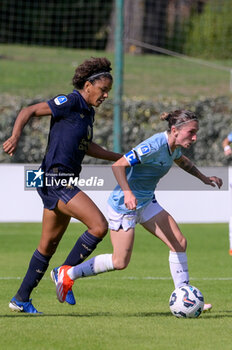 2024-09-21 - Juventus’ Sara Gama and Lazio’s Women Noemi Visentin  during the Italian Football Championship League A Women 2024/2025 match between SS Lazio Femminile vs Juventus Femminile at the on 21 September 2024. - LAZIO WOMEN VS JUVENTUS FC - ITALIAN SERIE A WOMEN - SOCCER