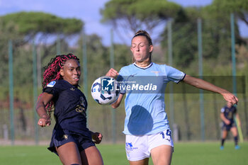 2024-09-21 - Juventus’ Linosey Thomas and Lazio’s Women Martina Zanoli during the Italian Football Championship League A Women 2024/2025 match between SS Lazio Femminile vs Juventus Femminile at the on 21 September 2024. - LAZIO WOMEN VS JUVENTUS FC - ITALIAN SERIE A WOMEN - SOCCER