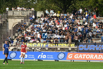 2024-09-22 - Inter fans during Serie A Ebay Femminile 24/25 match between FC Inter Women and AC Milan Wome at Arena Civica Ernesto Breda, Milano - INTER - FC INTERNAZIONALE VS AC MILAN - ITALIAN SERIE A WOMEN - SOCCER