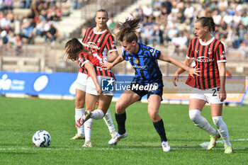 2024-09-22 - #14 Silvia Rubio Avila of Milan Women passes the ball during Serie A Ebay Femminile 24/25 match between FC Inter Women and AC Milan Wome at Arena Civica Ernesto Breda, Milano - INTER - FC INTERNAZIONALE VS AC MILAN - ITALIAN SERIE A WOMEN - SOCCER