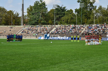 2024-09-22 - Minute of silence for Antonio Schillaci during Serie A Ebay Femminile 24/25 match between FC Inter Women and AC Milan Wome at Arena Civica Ernesto Breda, Milano - INTER - FC INTERNAZIONALE VS AC MILAN - ITALIAN SERIE A WOMEN - SOCCER