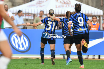 2024-09-22 - #31 Tessa Wullaert of Inter Women celebrates scoring her team's first goal to make the score 1-0 during Serie A Ebay Femminile 24/25 match between FC Inter Women and AC Milan Wome at Arena Civica Ernesto Breda, Milano - INTER - FC INTERNAZIONALE VS AC MILAN - ITALIAN SERIE A WOMEN - SOCCER