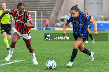 2024-09-22 - #15 Annamaria Serturini of Inter Women in action during Serie A Ebay Femminile 24/25 match between FC Inter Women and AC Milan Wome at Arena Civica Ernesto Breda, Milano - INTER - FC INTERNAZIONALE VS AC MILAN - ITALIAN SERIE A WOMEN - SOCCER