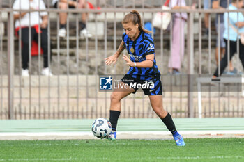 2024-09-22 - #13 Beatrice Merlo of Inter Women in action during Serie A Ebay Femminile 24/25 match between FC Inter Women and AC Milan Wome at Arena Civica Ernesto Breda, Milano - INTER - FC INTERNAZIONALE VS AC MILAN - ITALIAN SERIE A WOMEN - SOCCER