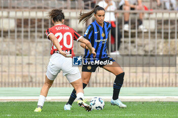 2024-09-22 - #8 Matilde Pavan of Inter Women in action during Serie A Ebay Femminile 24/25 match between FC Inter Women and AC Milan Wome at Arena Civica Ernesto Breda, Milano - INTER - FC INTERNAZIONALE VS AC MILAN - ITALIAN SERIE A WOMEN - SOCCER