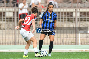 2024-09-22 - #8 Matilde Pavan of Inter Women in action during Serie A Ebay Femminile 24/25 match between FC Inter Women and AC Milan Wome at Arena Civica Ernesto Breda, Milano - INTER - FC INTERNAZIONALE VS AC MILAN - ITALIAN SERIE A WOMEN - SOCCER