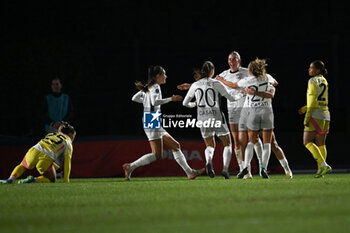 2024-11-24 - Alisha Lehmann of Juventus Fc Women celebrating after a goal during the Serie A match football between Como Calcio Women and Juventus FC Women on 24 of November 2024 at Ferruccio Trabattoni stadium in Seregno, Italy - FC COMO WOMEN VS JUVENTUS FC - ITALIAN SERIE A WOMEN - SOCCER