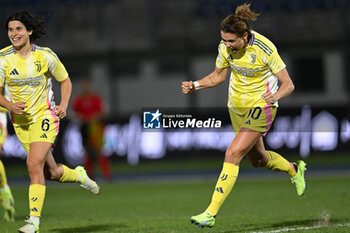 2024-11-24 - Girelli Cristiana of Juventus Fc Women celebrating after a goal during the Serie A match football between Como Calcio Women and Juventus FC Women on 24 of November 2024 at Ferruccio Trabattoni stadium in Seregno, Italy - FC COMO WOMEN VS JUVENTUS FC - ITALIAN SERIE A WOMEN - SOCCER