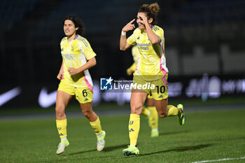 2024-11-24 - Girelli Cristiana of Juventus Fc Women celebrating after a goal during the Serie A match football between Como Calcio Women and Juventus FC Women on 24 of November 2024 at Ferruccio Trabattoni stadium in Seregno, Italy - FC COMO WOMEN VS JUVENTUS FC - ITALIAN SERIE A WOMEN - SOCCER