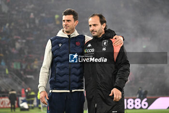 2024-01-05 - Alberto Gilardino (genoa CFC) and Thiago Motta (Bologna FC) - BOLOGNA FC VS GENOA CFC - ITALIAN SERIE A - SOCCER