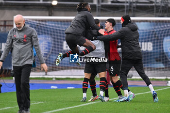 2024-01-07 - AC Milan's forward Chaka Traore celebrates after scoring a goal with his teammates - EMPOLI FC VS AC MILAN - ITALIAN SERIE A - SOCCER