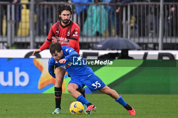 2024-01-07 - Empoli FC's forward Tommaso Baldanzi against Ac Milan's midfielder Yacine Adli - EMPOLI FC VS AC MILAN - ITALIAN SERIE A - SOCCER