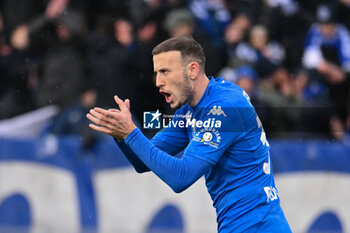 2024-01-07 - Empoli FC's defender Ardian Ismajli gestures - EMPOLI FC VS AC MILAN - ITALIAN SERIE A - SOCCER