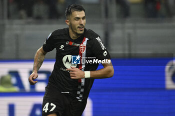 2024-01-06 - Dany Mota of A.C. Monza celebrates after scoring 0-1 during the 19th day of the Serie A Championship between Frosinone Calcio vs A.C. Monza, 6 January 2024 at the Benito Stirpe Stadium, Frosinone, Italy. - FROSINONE CALCIO VS AC MONZA - ITALIAN SERIE A - SOCCER