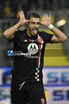 2024-01-06 - Dany Mota of A.C. Monza celebrates after scoring 0-1 during the 19th day of the Serie A Championship between Frosinone Calcio vs A.C. Monza, 6 January 2024 at the Benito Stirpe Stadium, Frosinone, Italy. - FROSINONE CALCIO VS AC MONZA - ITALIAN SERIE A - SOCCER
