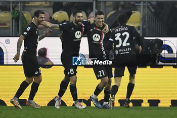 2024-01-06 - Valentin Carboni of A.C. Monza celebrates after scoring 0-3 during the 19th day of the Serie A Championship between Frosinone Calcio vs A.C. Monza, 6 January 2024 at the Benito Stirpe Stadium, Frosinone, Italy. - FROSINONE CALCIO VS AC MONZA - ITALIAN SERIE A - SOCCER