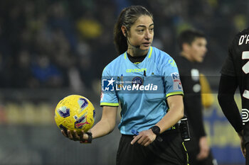 2024-01-06 - Referee Maria Sole Ferrieri Caputi during the 19th day of the Serie A Championship between Frosinone Calcio vs A.C. Monza, 6 January 2024 at the Benito Stirpe Stadium, Frosinone, Italy. - FROSINONE CALCIO VS AC MONZA - ITALIAN SERIE A - SOCCER