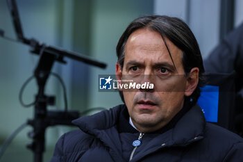 2024-01-06 - Simone Inzaghi Head Coach of FC Internazionale looks on during Serie A 2023/24 football match between FC Internazionale and Hellas Verona at Giuseppe Meazza Stadium, Milan, Italy on January 06, 2024 - INTER - FC INTERNAZIONALE VS HELLAS VERONA FC - ITALIAN SERIE A - SOCCER