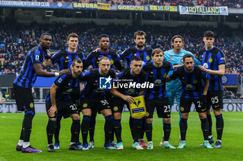 2024-01-06 - FC Internazionale team line up during Serie A 2023/24 football match between FC Internazionale and Hellas Verona at Giuseppe Meazza Stadium, Milan, Italy on January 06, 2024 - INTER - FC INTERNAZIONALE VS HELLAS VERONA FC - ITALIAN SERIE A - SOCCER