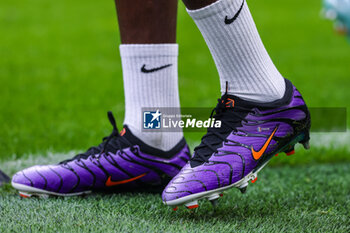 2024-01-06 - Marcus Thuram of FC Internazionale wears the new Air Zoom Mercurial Tn Plus Nike football boots during Serie A 2023/24 football match between FC Internazionale and Hellas Verona at Giuseppe Meazza Stadium, Milan, Italy on January 06, 2024 - INTER - FC INTERNAZIONALE VS HELLAS VERONA FC - ITALIAN SERIE A - SOCCER