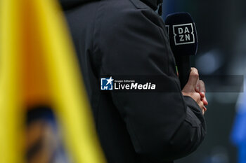 2024-01-06 - DAZN television seen during Serie A 2023/24 football match between FC Internazionale and Hellas Verona at Giuseppe Meazza Stadium, Milan, Italy on January 06, 2024 - INTER - FC INTERNAZIONALE VS HELLAS VERONA FC - ITALIAN SERIE A - SOCCER