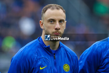 2024-01-06 - Carlos Augusto of FC Internazionale seen during Serie A 2023/24 football match between FC Internazionale and Hellas Verona at Giuseppe Meazza Stadium, Milan, Italy on January 06, 2024 - INTER - FC INTERNAZIONALE VS HELLAS VERONA FC - ITALIAN SERIE A - SOCCER