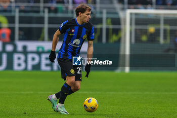 2024-01-06 - Nicolo Barella of FC Internazionale seen in action during Serie A 2023/24 football match between FC Internazionale and Hellas Verona at Giuseppe Meazza Stadium, Milan, Italy on January 06, 2024 - INTER - FC INTERNAZIONALE VS HELLAS VERONA FC - ITALIAN SERIE A - SOCCER