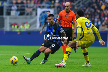 2024-01-06 - Lautaro Martinez of FC Internazionale seen in action during Serie A 2023/24 football match between FC Internazionale and Hellas Verona at Giuseppe Meazza Stadium, Milan, Italy on January 06, 2024 - INTER - FC INTERNAZIONALE VS HELLAS VERONA FC - ITALIAN SERIE A - SOCCER