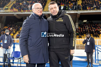 2024-01-06 - coach Roberto D’Aversa of US Lecce and coach Claudio Ranieri of Cagliari Calcio - US LECCE VS CAGLIARI CALCIO - ITALIAN SERIE A - SOCCER