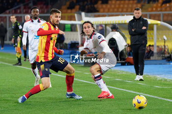 2024-01-06 - Remi Oudin of US Lecce and Tommaso Augello of Cagliari Calcio - US LECCE VS CAGLIARI CALCIO - ITALIAN SERIE A - SOCCER