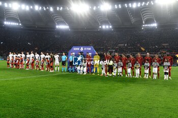 2024-01-07 - Line up during the Italian Football Championship League A 2023/2024 match between AS Roma vs Atalanta BC at the Olimpic Stadium in Rome on 07 January  2024. - AS ROMA VS ATALANTA BC - ITALIAN SERIE A - SOCCER