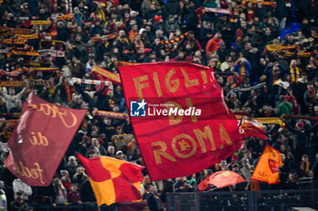 2024-01-07 - AS Roma supporters during the Italian Football Championship League A 2023/2024 match between AS Roma vs Atalanta BC at the Olimpic Stadium in Rome on 07 January  2024. - AS ROMA VS ATALANTA BC - ITALIAN SERIE A - SOCCER