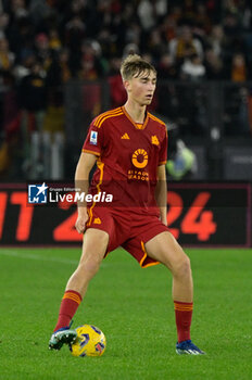 2024-01-07 - Dean Huijsen (AS Roma);  during the Italian Football Championship League A 2023/2024 match between AS Roma vs Atalanta BC at the Olimpic Stadium in Rome on 07 January  2024. - AS ROMA VS ATALANTA BC - ITALIAN SERIE A - SOCCER