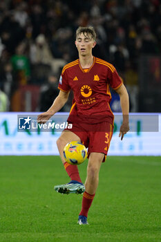 2024-01-07 - Dean Huijsen (AS Roma);  during the Italian Football Championship League A 2023/2024 match between AS Roma vs Atalanta BC at the Olimpic Stadium in Rome on 07 January  2024. - AS ROMA VS ATALANTA BC - ITALIAN SERIE A - SOCCER
