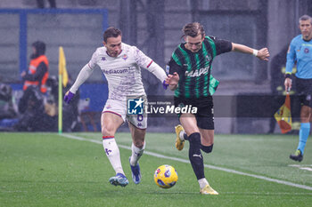 2024-01-06 - Marcus Pedersen (Sassuolo) and Melo Arthur (Fiorentina) - US SASSUOLO VS ACF FIORENTINA - ITALIAN SERIE A - SOCCER