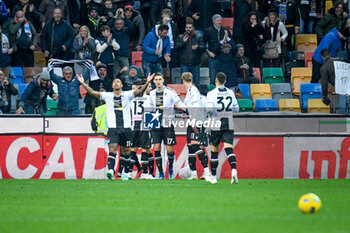 2024-01-07 - Udinese's Silva Souza Walace celebrates after scoring a goal - UDINESE CALCIO VS SS LAZIO - ITALIAN SERIE A - SOCCER