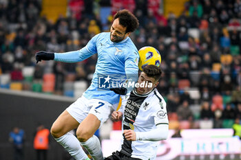 2024-01-07 - Header of Lazio's Felipe Anderson Pereira Gomes hindered by Udinese's Martin Payero - UDINESE CALCIO VS SS LAZIO - ITALIAN SERIE A - SOCCER