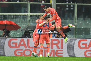 2024-01-14 - Udinese's Sandri Lovric celebrates with teammates after scoring the 0-1 goal - ACF FIORENTINA VS UDINESE CALCIO - ITALIAN SERIE A - SOCCER
